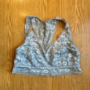 Victoria's Secret Lace Bralette-
Size L Sage Green, Unlined